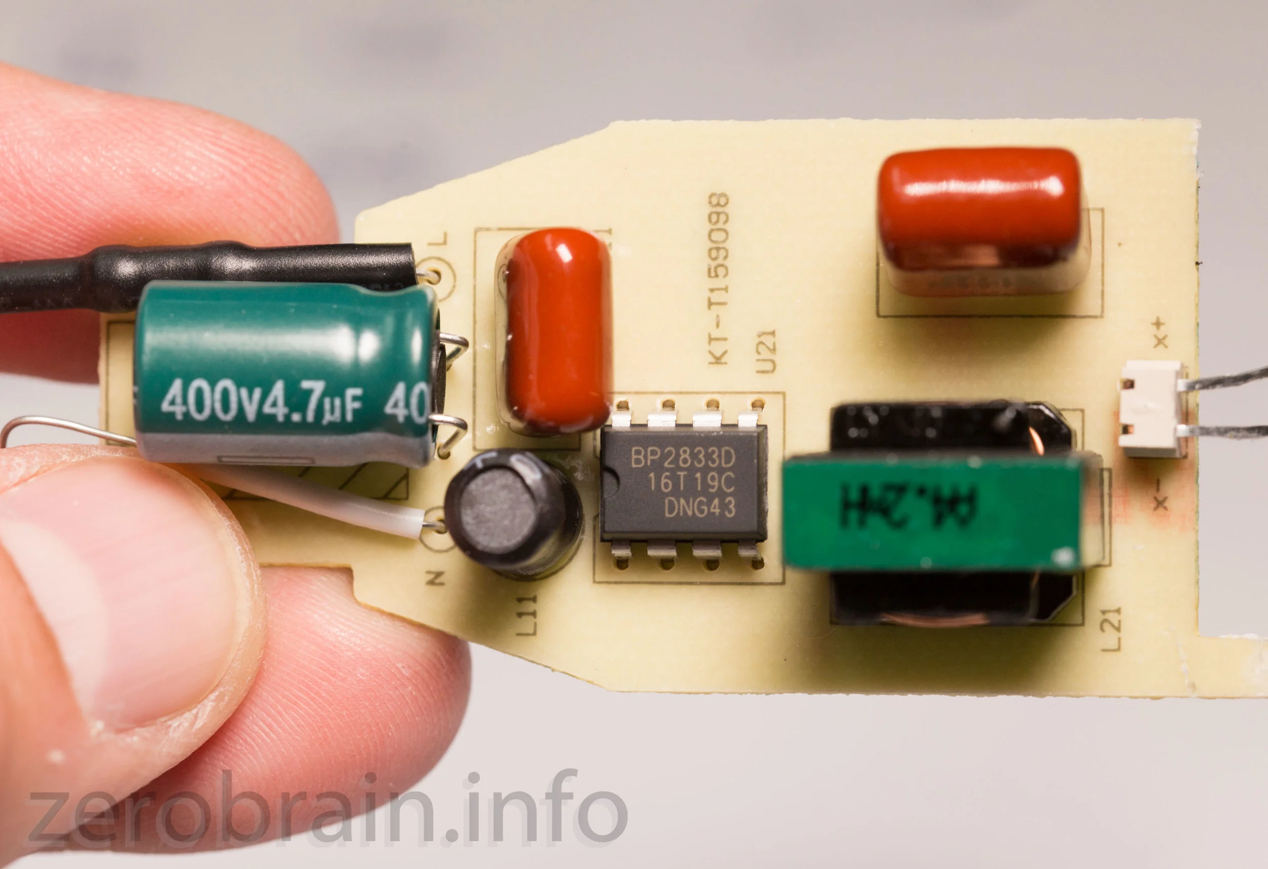 BP2833D in der Ansteuerung der Amazon Basics E27 LED