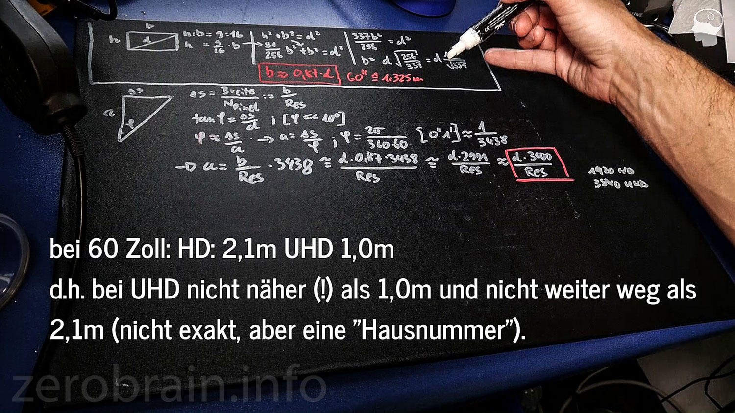 Optimaler Sichtabstand vom Fernseher`?