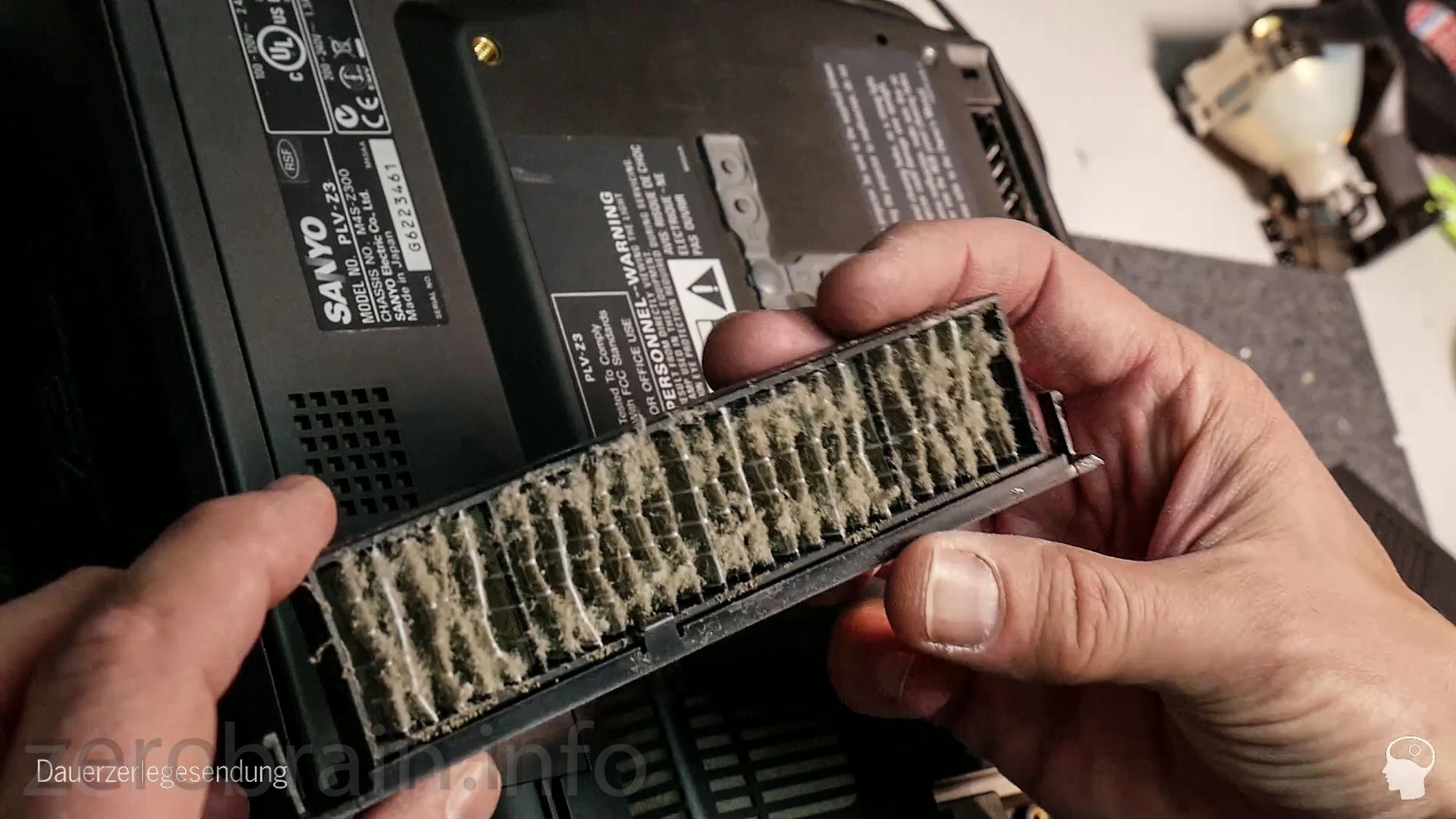 Sanyo Z3 verschmutzter Filter