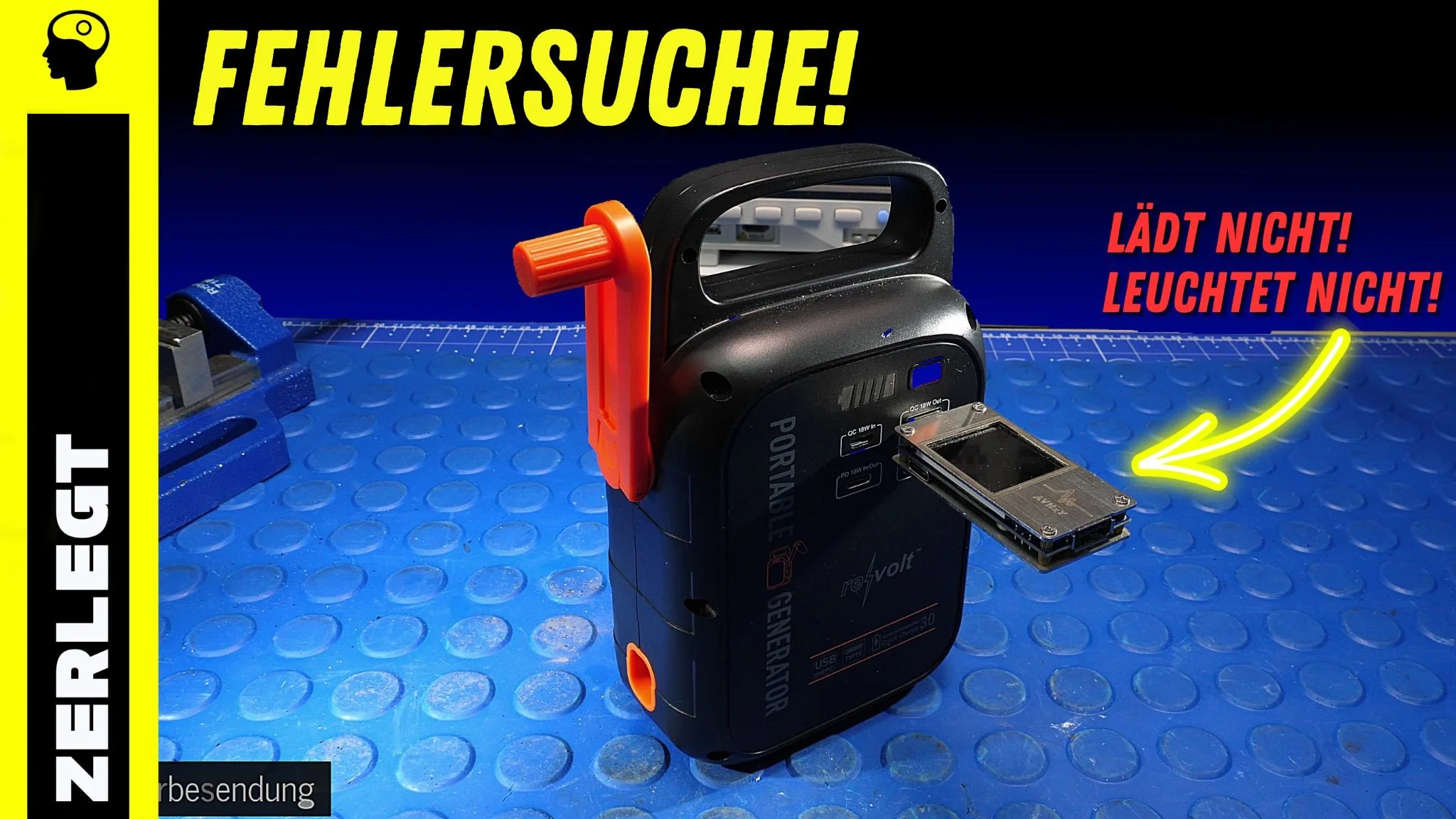 Fehlersuche: Kurbelgenerator Revolt lädt nicht mehr