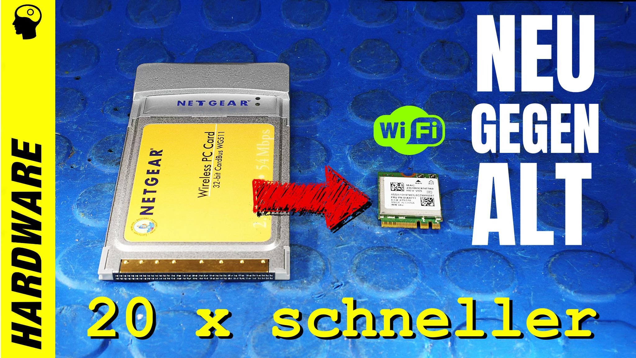 Steinzeit WLAN: "PC Card" (uralt) vs PCIE Card - reing´schaut!