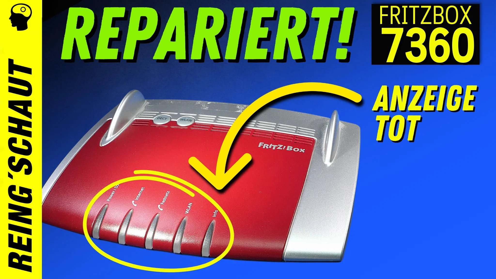 Fritzlos repariert | "Fritzbox 7360 Reparatur" |  Geht nicht an | keine LED leuchtet