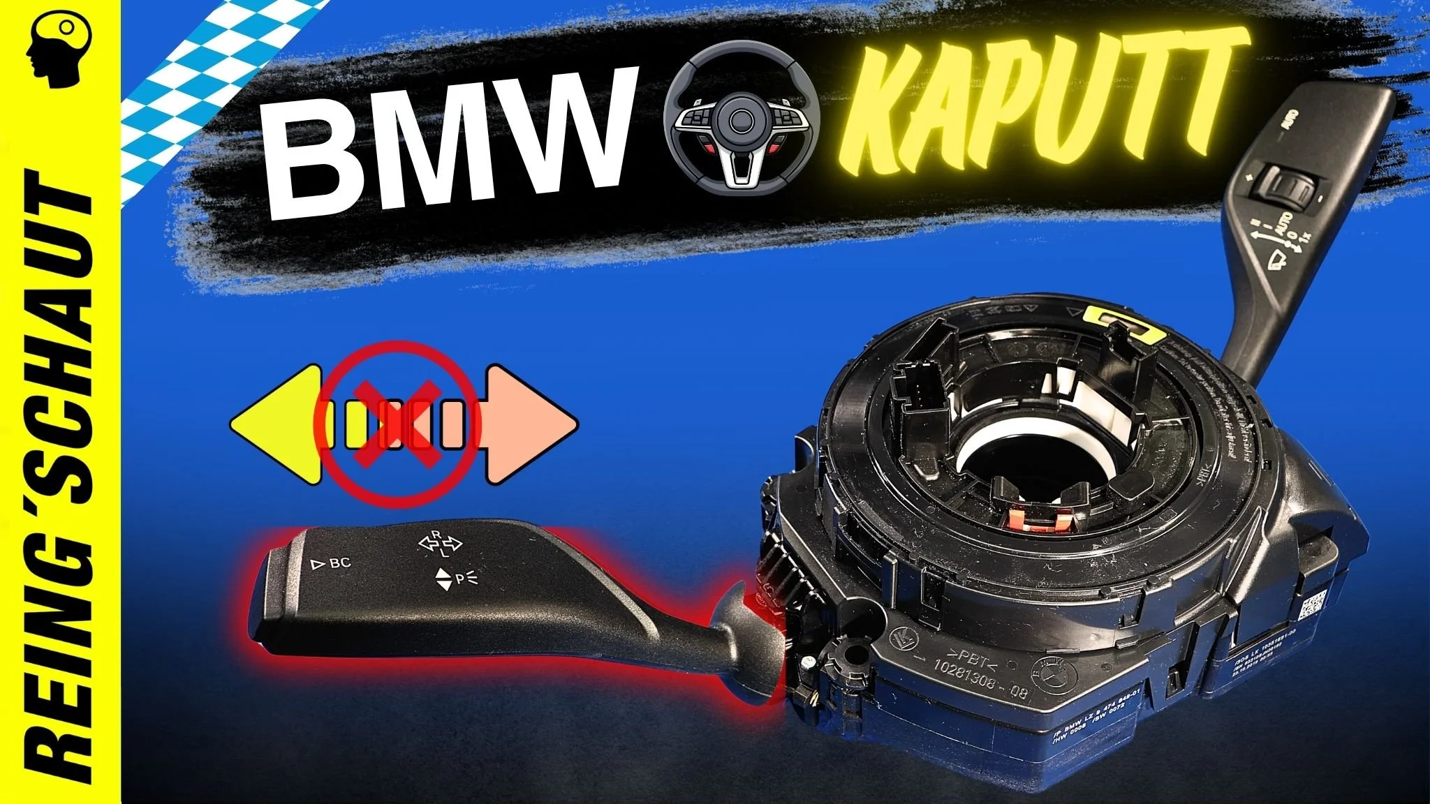 Aus Freude am Blinken: BMW Lenkstockhebel Bordcomputer Taste defekt