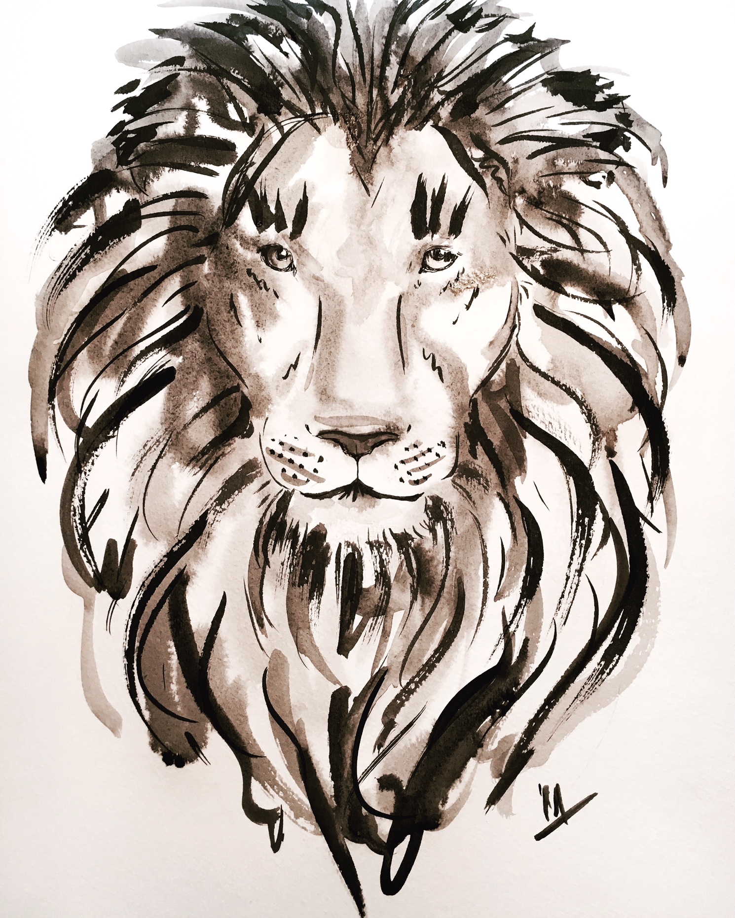 lion ink and wash.jpg