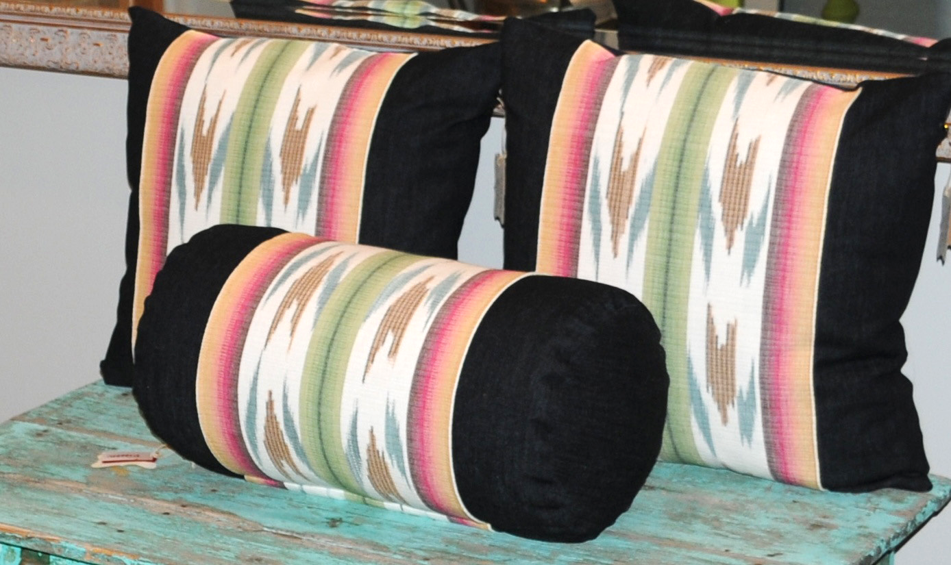 "Kissen"  Pillow Play in Santa Fe - An interior & fashion design collaboration