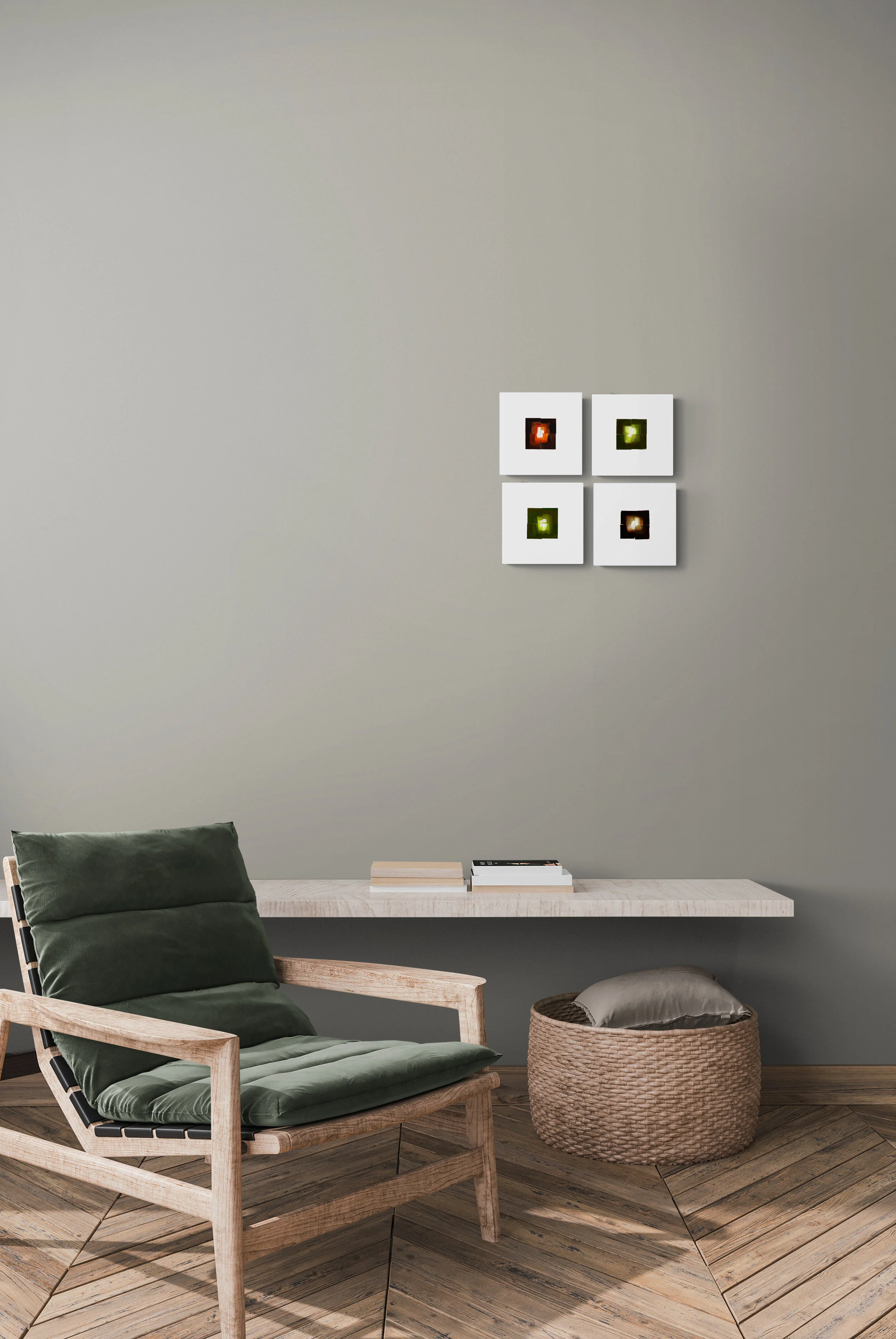 CANVY-Cozy_room_with_armchair_and_wall_shelf-orange-green&brown.jpg