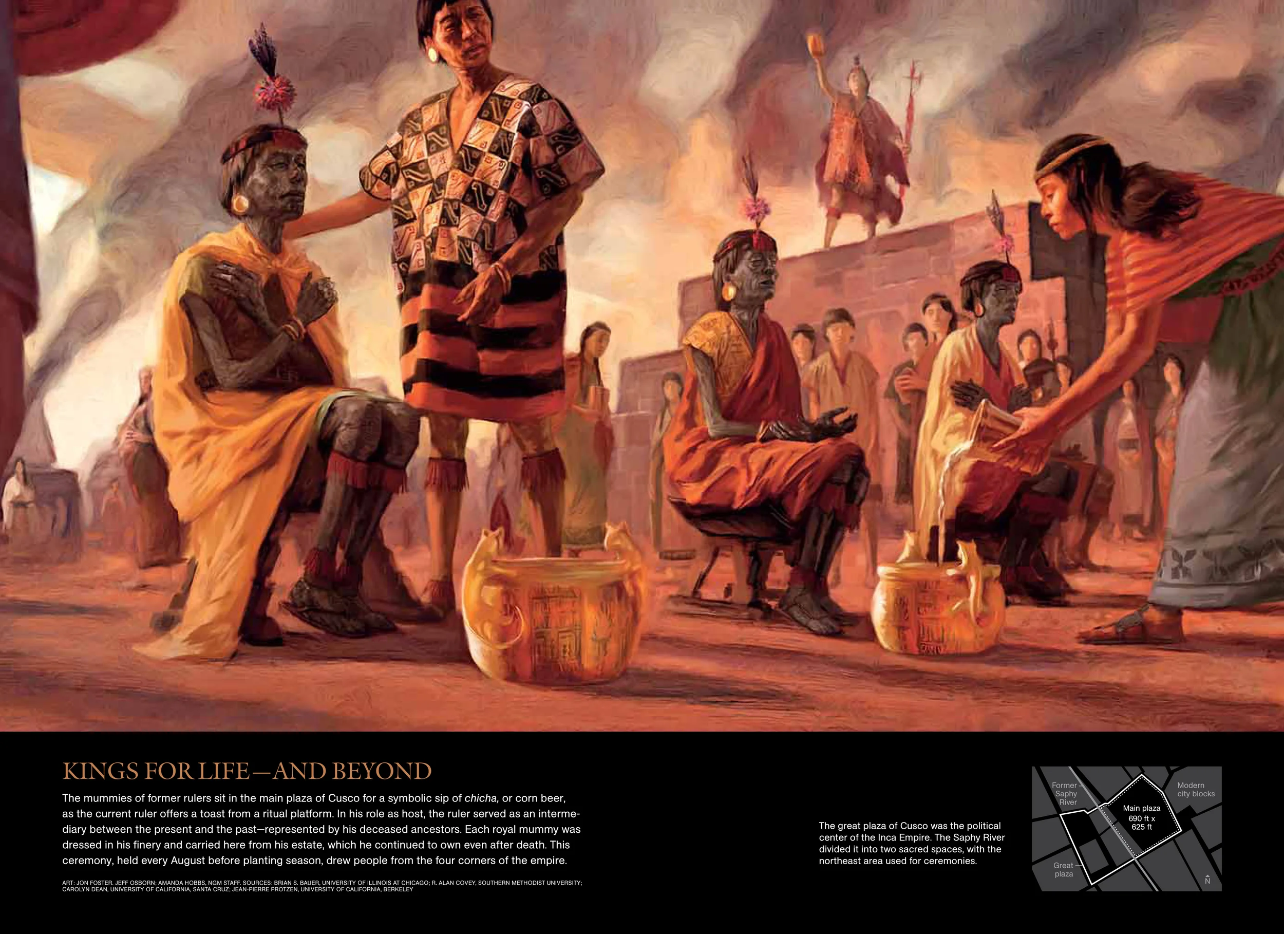 National Geographic magazine, April 2011. Reproduced with permission. Art: Jon Foster, Jeff Osborn; Amanda Hobbs, NGM Staff.