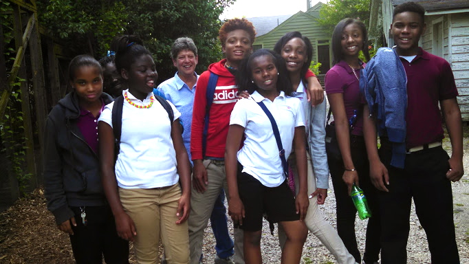 7th graders who are taking a two week gardening course at Hancock Central were a good lively group finding out about how we grow food.
