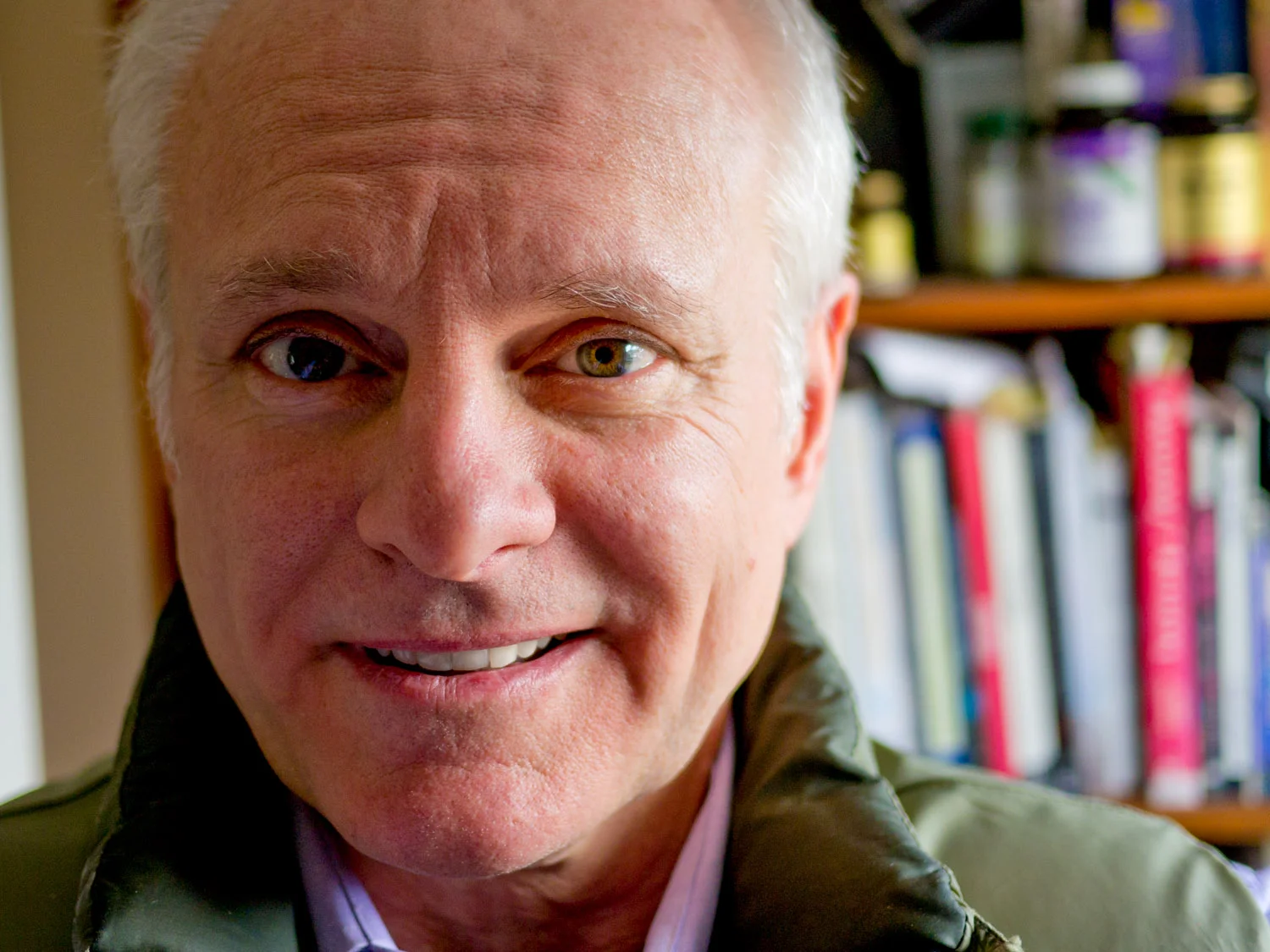 Self Portrait of Larry Watson in his office.