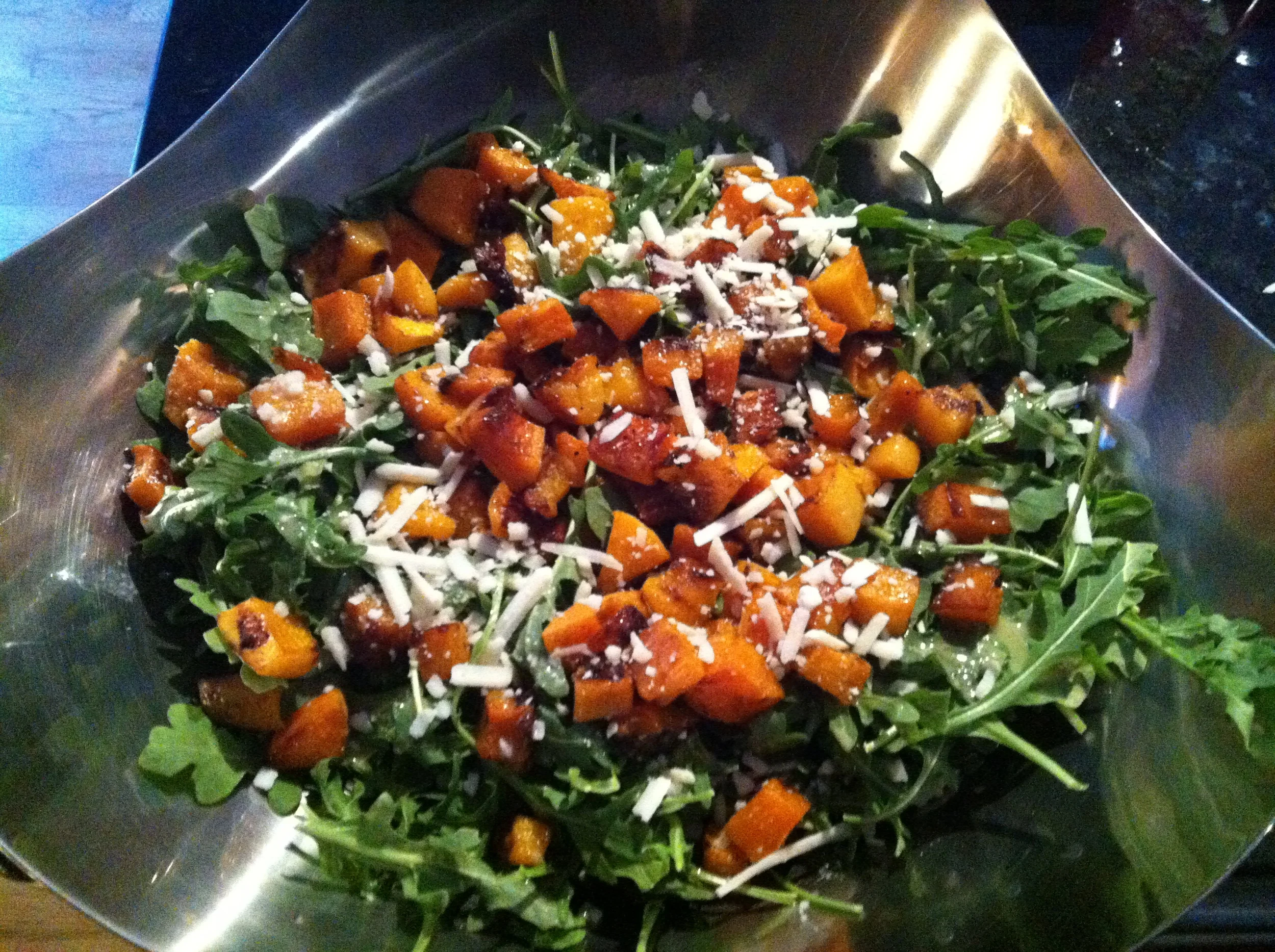 Roasted Butternut Squash and Arugula Salad