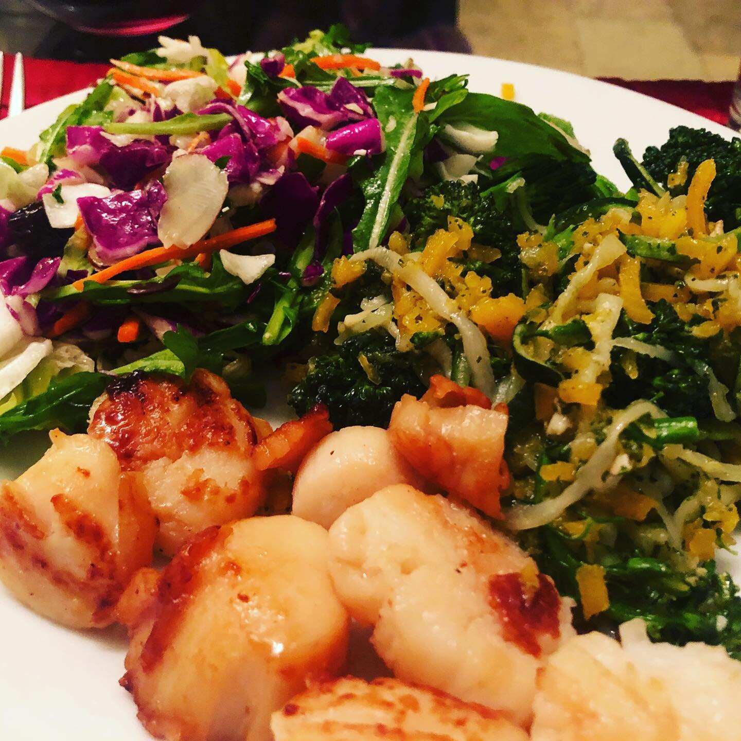 Pesto Zoodles with Scallops