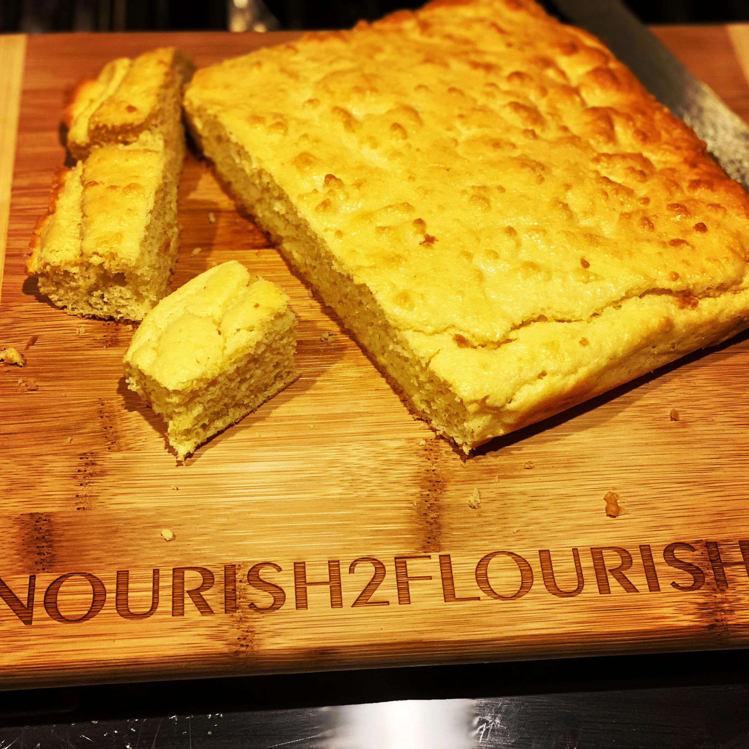 Quick Corn Bread (gluten free, low carb)