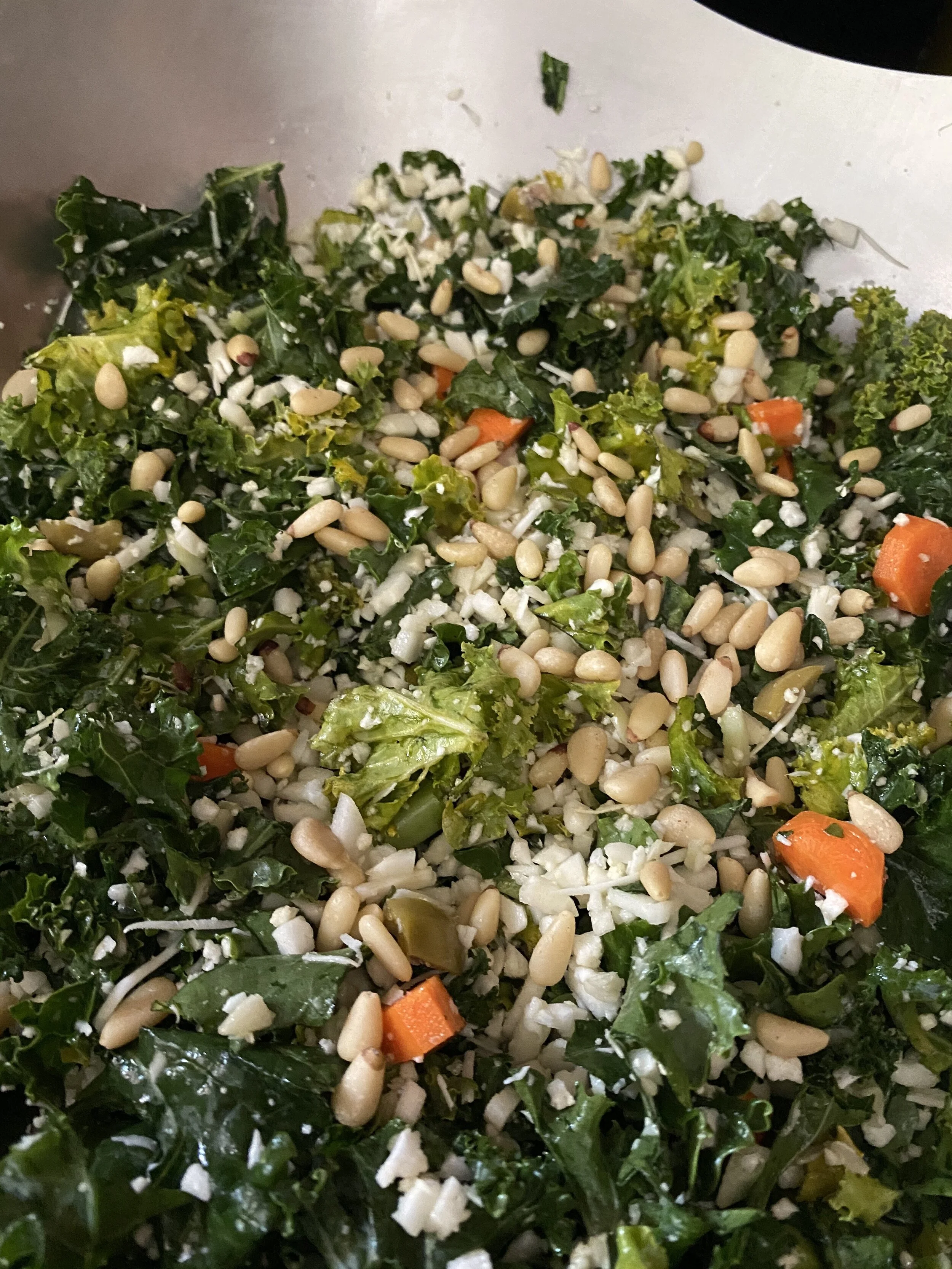 Lemony Kale Cauliflower Salad