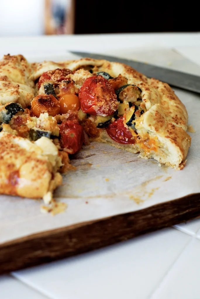 Tomato + Zucchini Galette