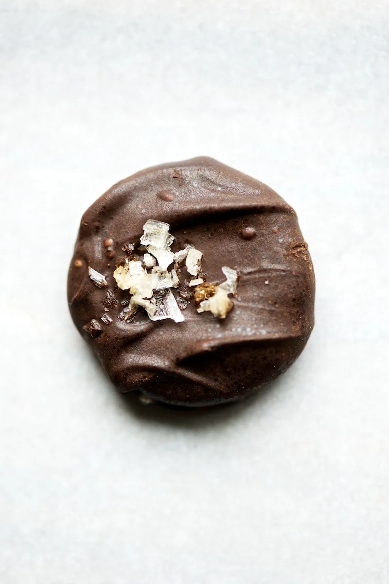 Chocolate Dipped Grahams with Smoked Sea Salt