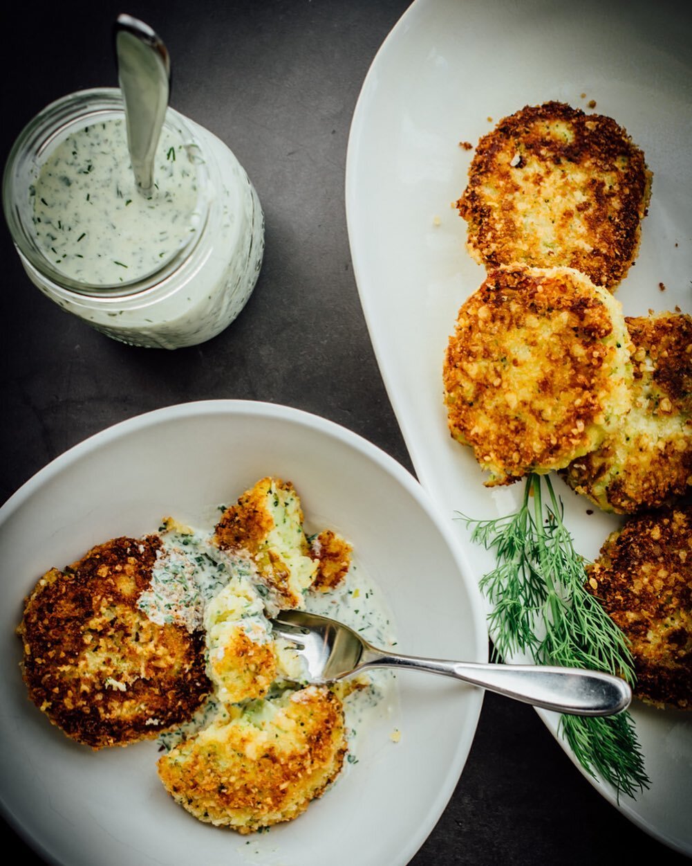 New post up on the blog today: Potato and Broccoli Cakes + Charred Scallion Yogurt Sauce. The recipe is adapted from @sk_cookingclub. I&rsquo;ve made them a few times now, they&rsquo;re super good and finally I made all 8 cakes without them falling a