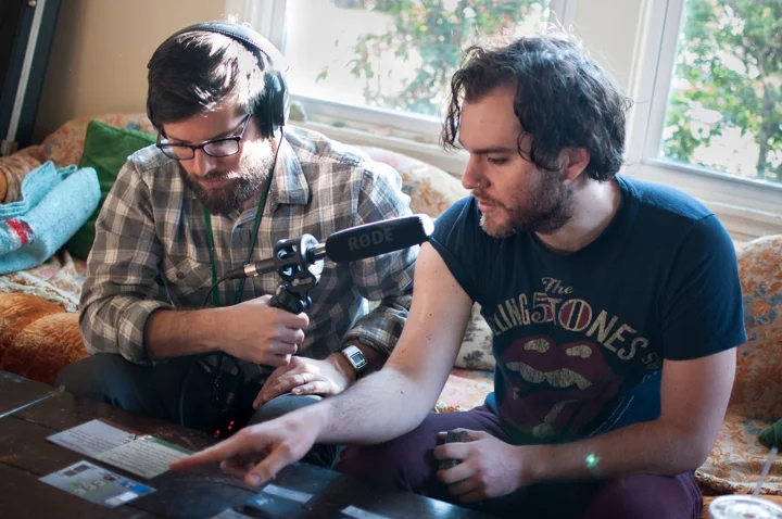 Spell Saga producer Josh Rizzo showing me how to play the game