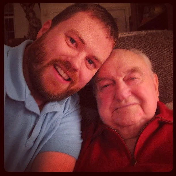 Thomas McKenzie with his dad Robert McKenzie. Photo courtesy of Thomas McKenzie.
