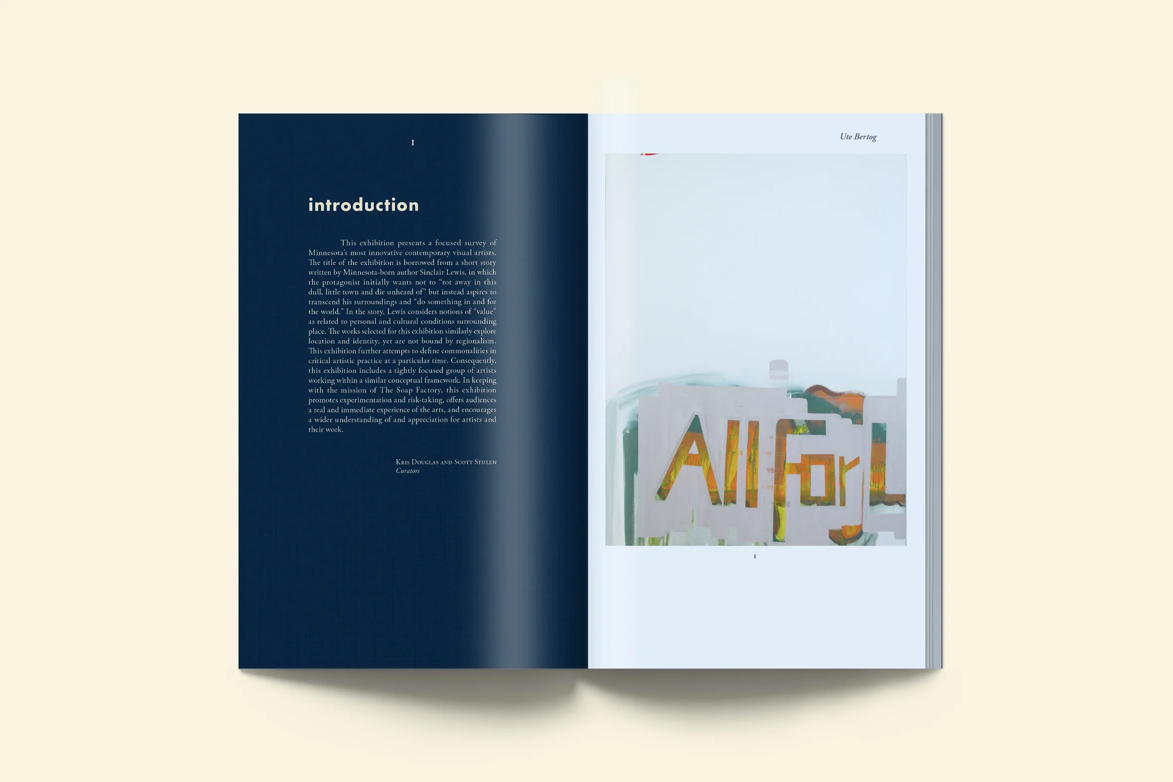 This is a highly textural book: the covers and text sections are printed on an a textured off-white linen that’s usually used for letterhead while the images are printed on a blue writing paper.