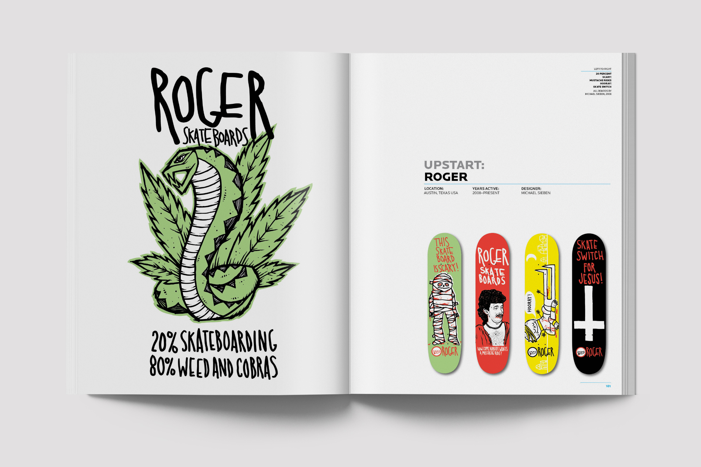 New brands like Roger, Hopps, and Skate Mental were featured as “Upstart:” companies.