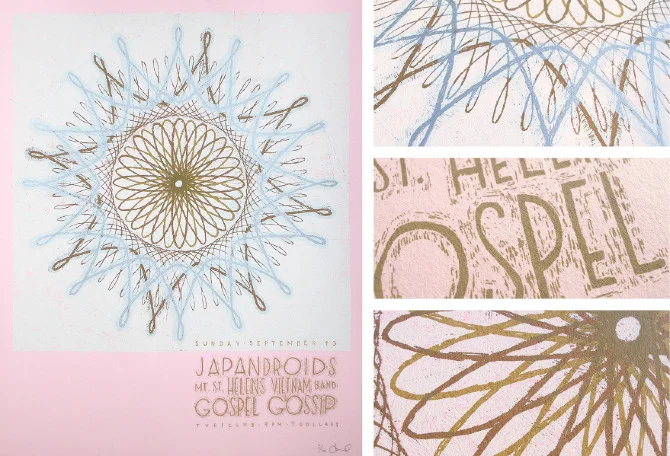 Japandroids poster, 2011. designed by Landland.