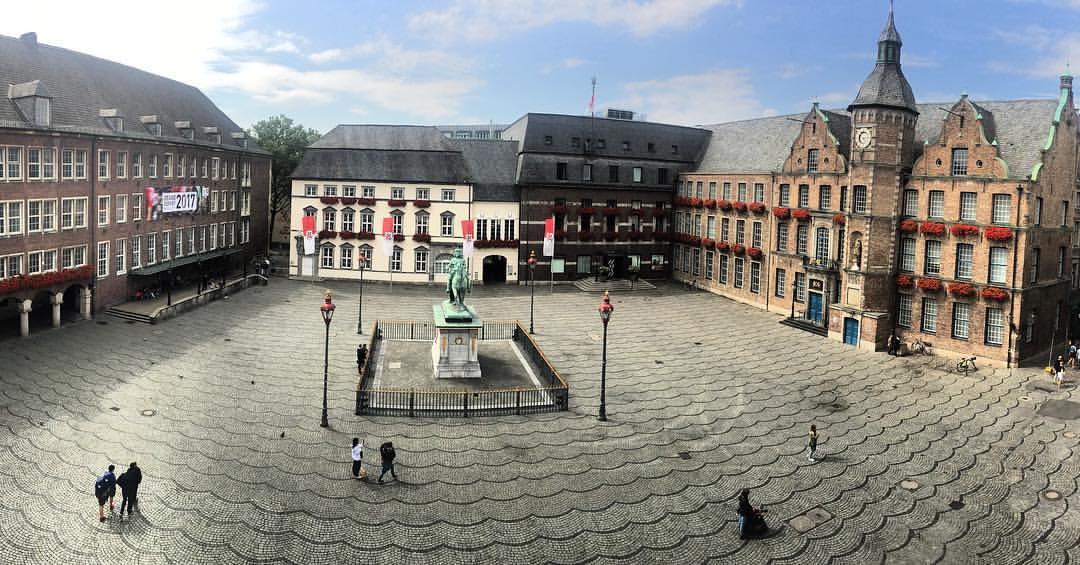 From our AirBnB in Dusseldorf, Germany.