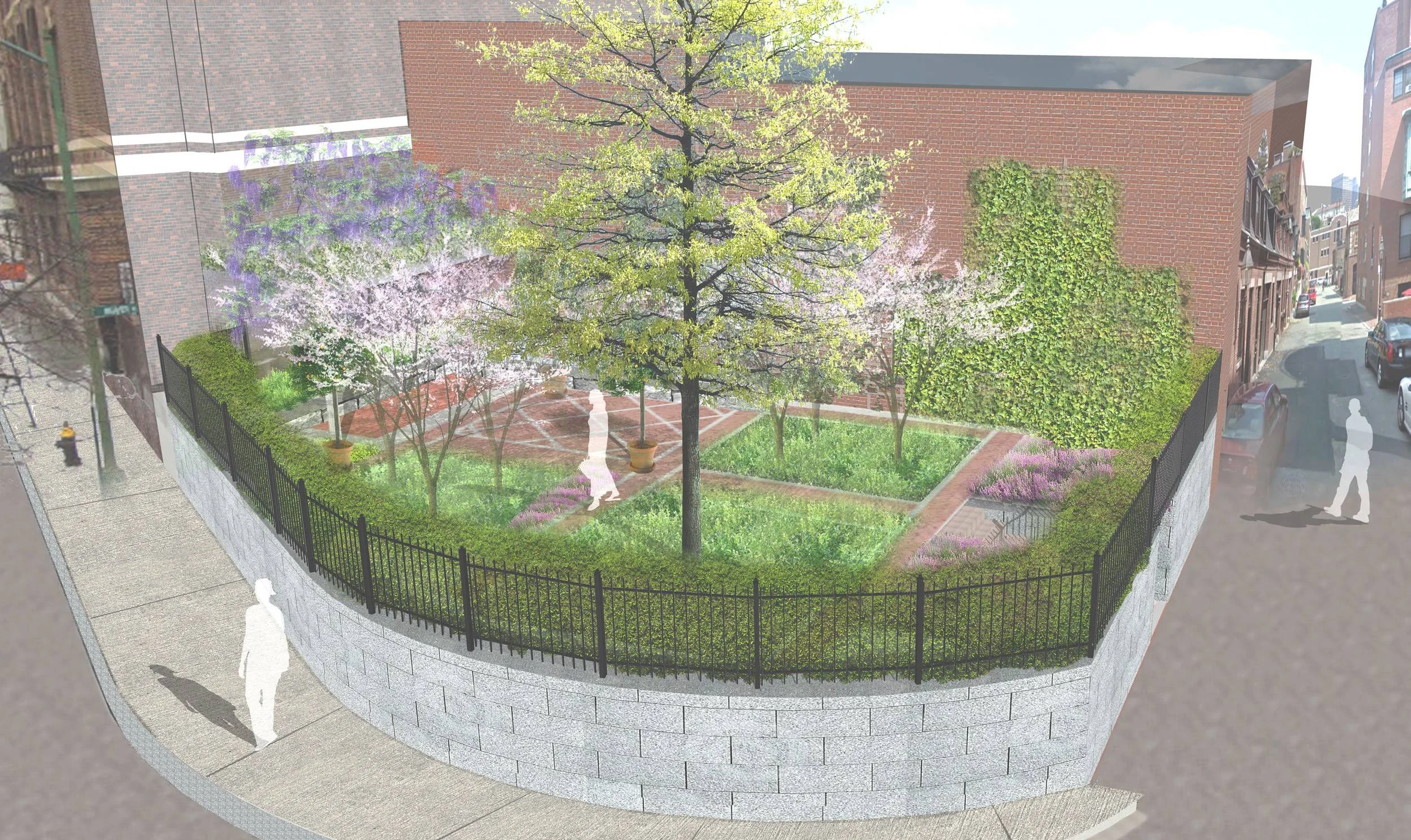 Beacon Hill Pocket Garden, Boston, MA