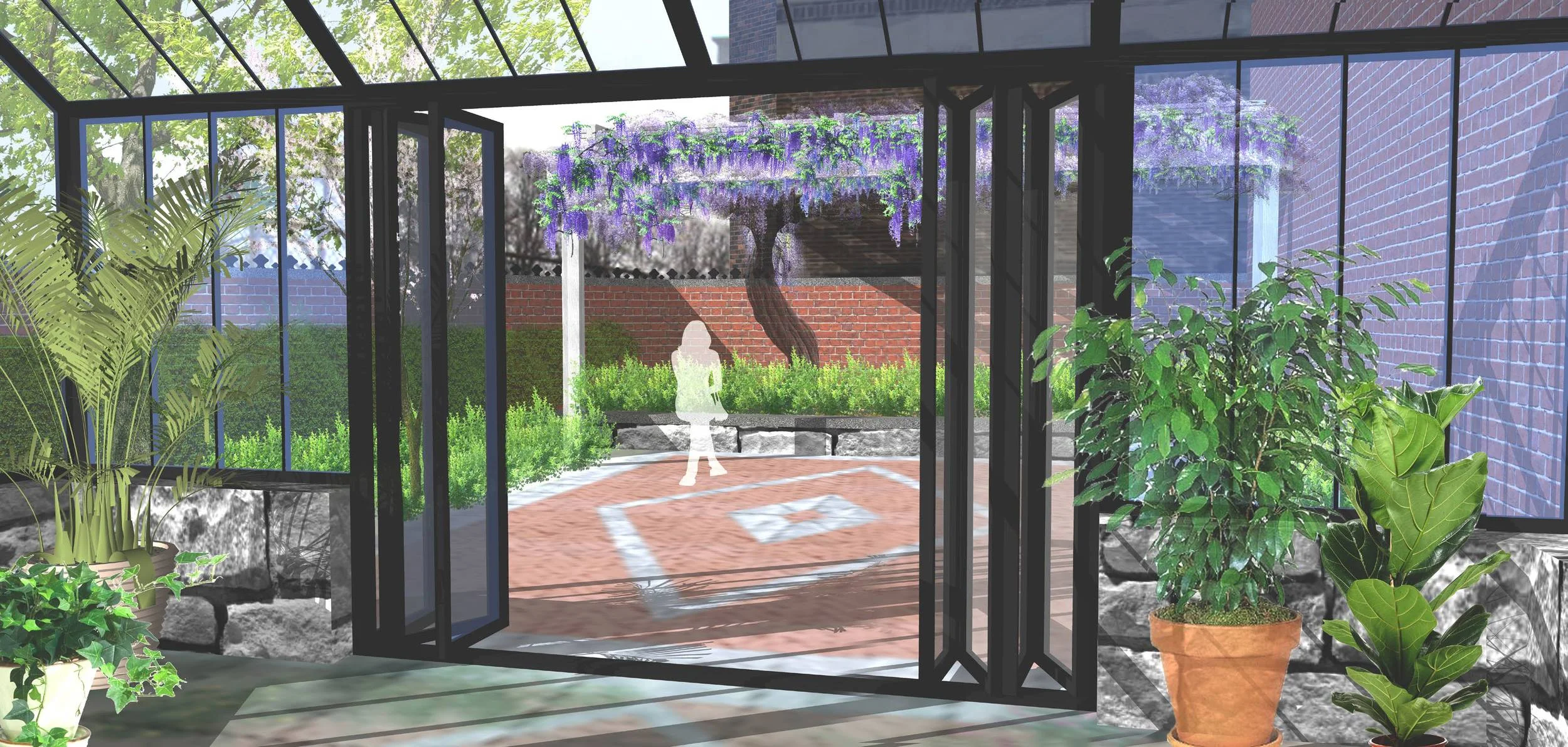 Beacon Hill Pocket Garden, Boston, MA