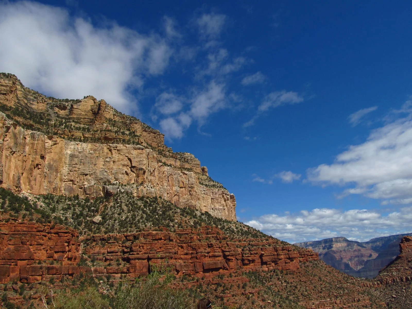 Emily Weathers - This is a picture I took while hiking the Grand Canyon in May - absolutely stunning! The texture in each layer of rocks is pretty incredible. :)