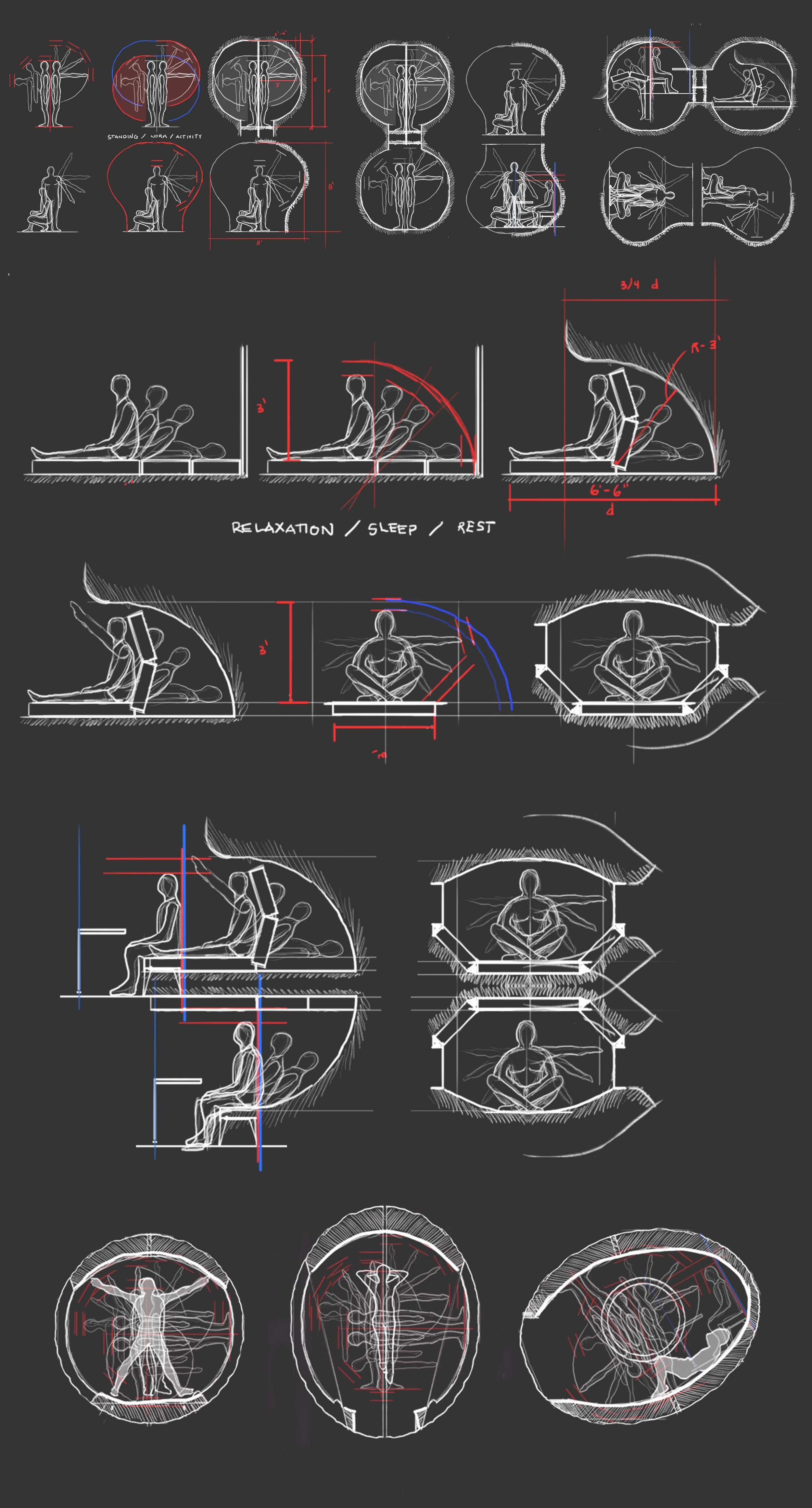 Figure 14. Anthropomorphic sketch studies.