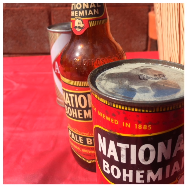 Old National Bohemian Bottle and Can