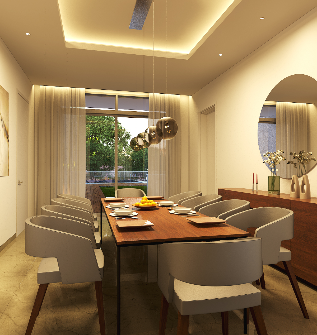 wagholi villa 2 - dining room