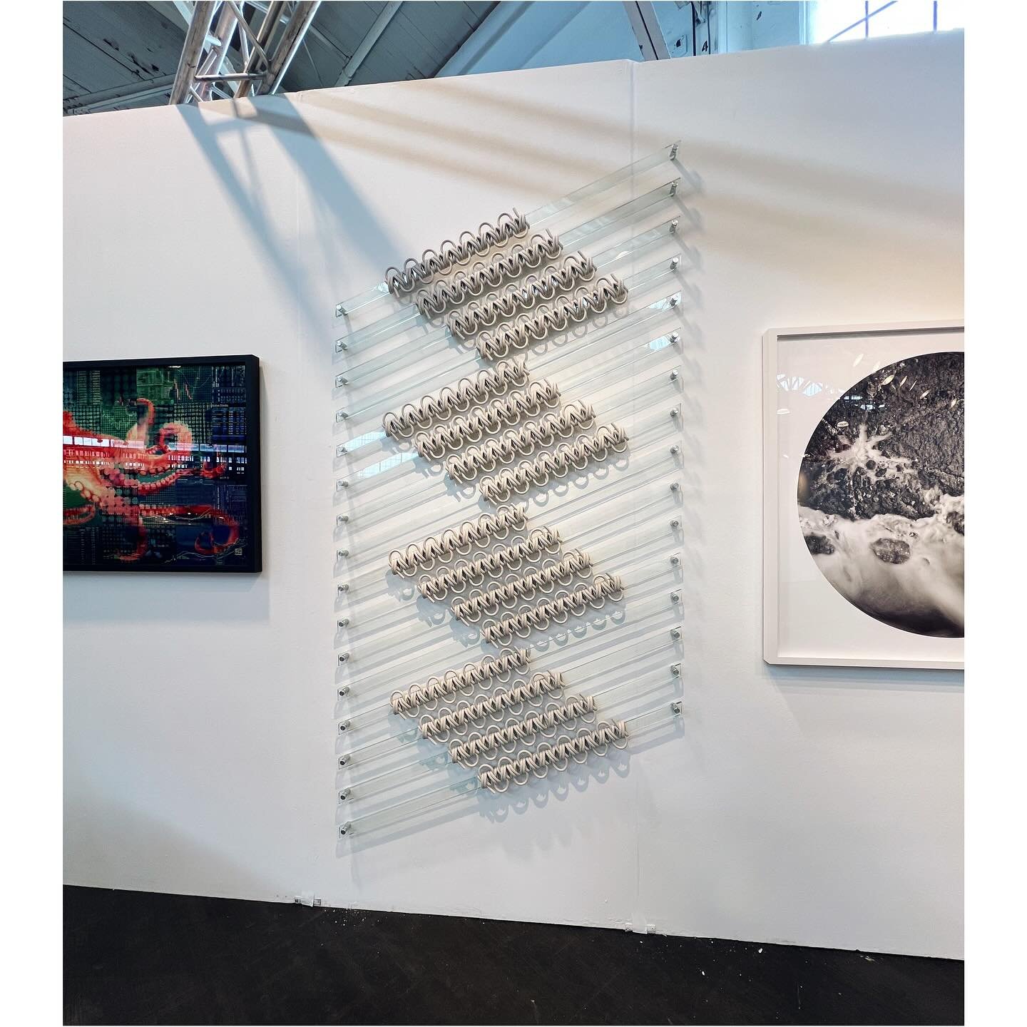 One more day (Sunday) to enjoy the San Francisco Art Fair at Ft Mason.

&ldquo;We Didn&rsquo;t Get the Memo&rdquo;
Group exhibition curated by Cheryl Derricotte

Hitching Post
Fire-resistant rope, flame polished acrylic, aluminum
100 x 48 x 3 in
2023