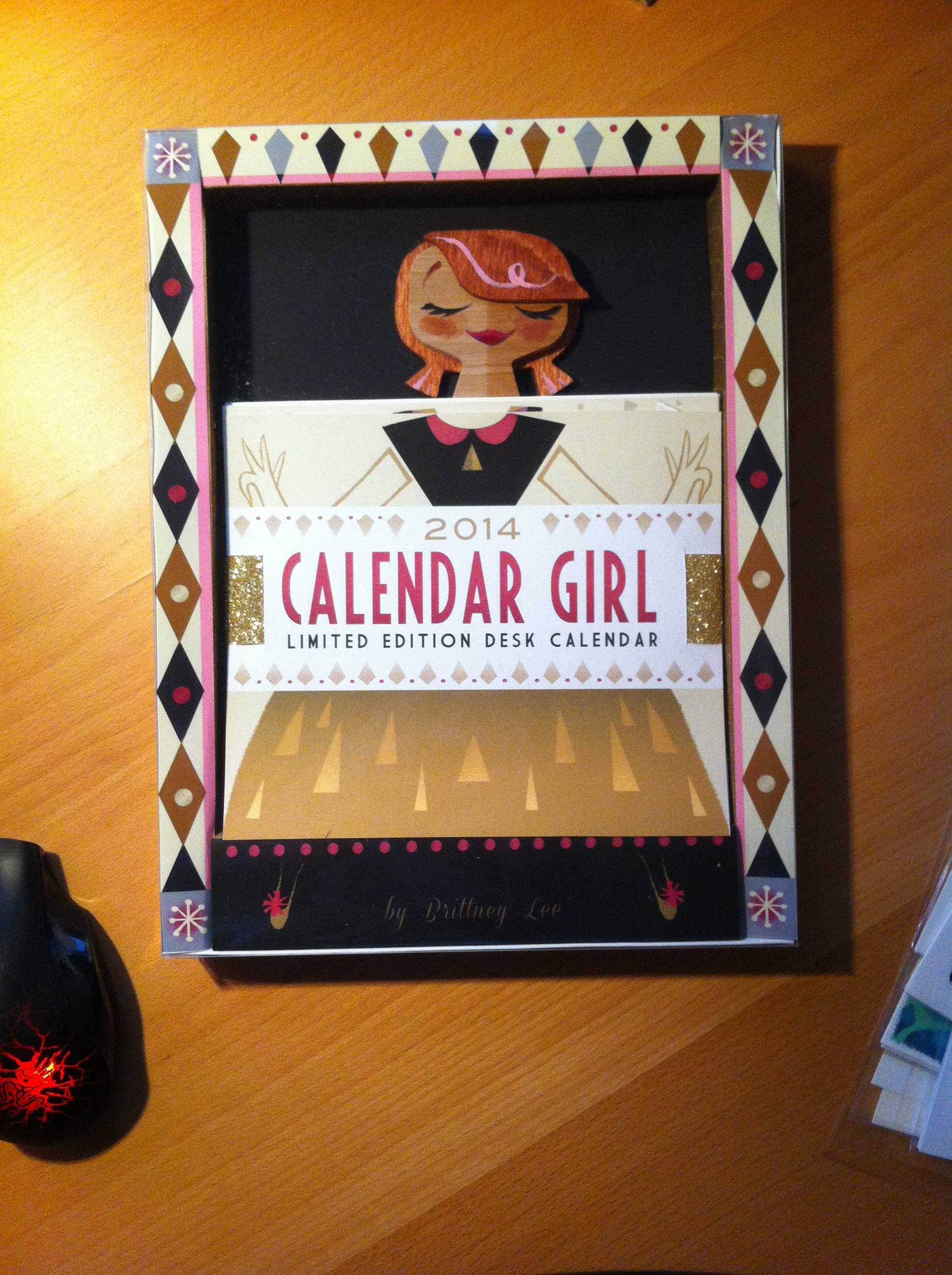  This was only one of three limited edition calendars&nbsp;made by Brittney Lee for CTNx &nbsp;- each hand made, hand painted. She'll be selling a total of 100 on her site. My lucky Wife Renee was able to snag one. :) 
