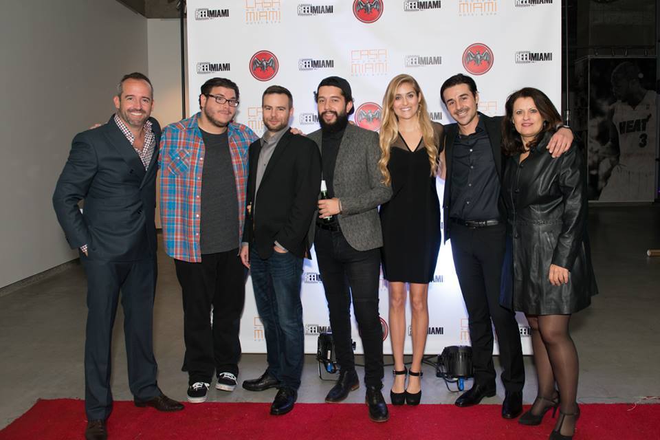  Left to right: Frank Kelly (executive producer), Tim D. (editor), Sherman Johnson (cinematographer), Fro Rojas (director), Liz Twining (actor), myself and Grace Dionne 