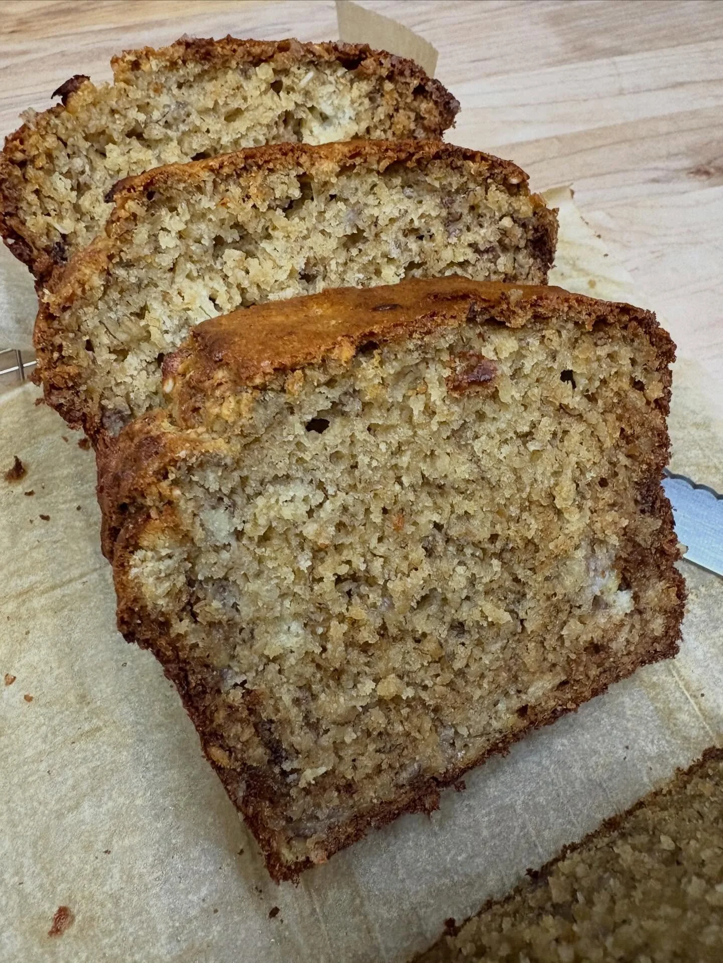Banana Olive Oil Oat Bread 🍌🍞

Made with ripe bananas, finely ground oats, flaxseeds, extra virgin olive oil, and just a touch of honey. Moist, wholesome, and lightly sweet, perfect for breakfast, snacking, or gifting.

Place your custom order. ❤️

