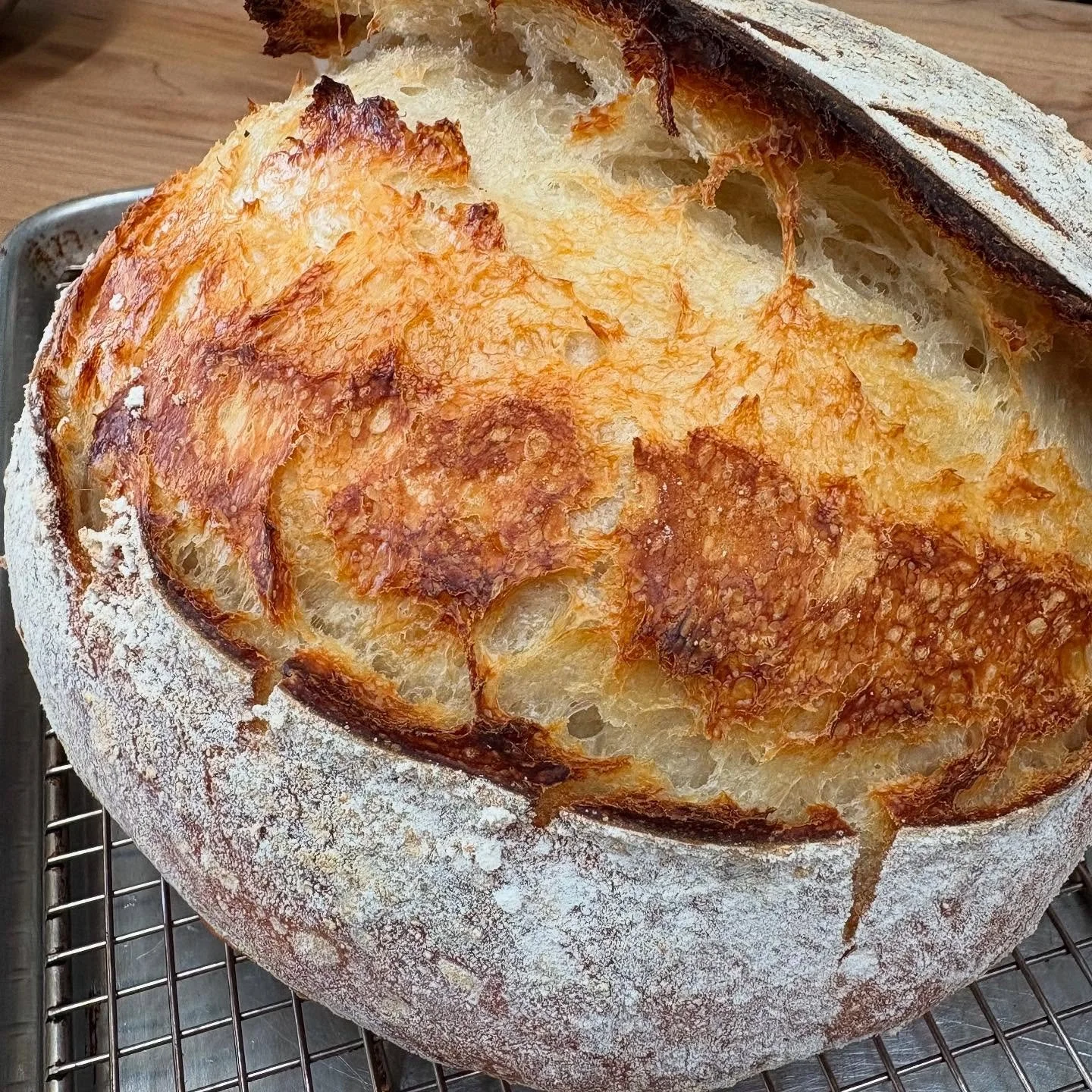 Just flour, water, salt&hellip; love and patience. 

#sourdough #bread #ivybakery #lasvegasbakery #eatthis