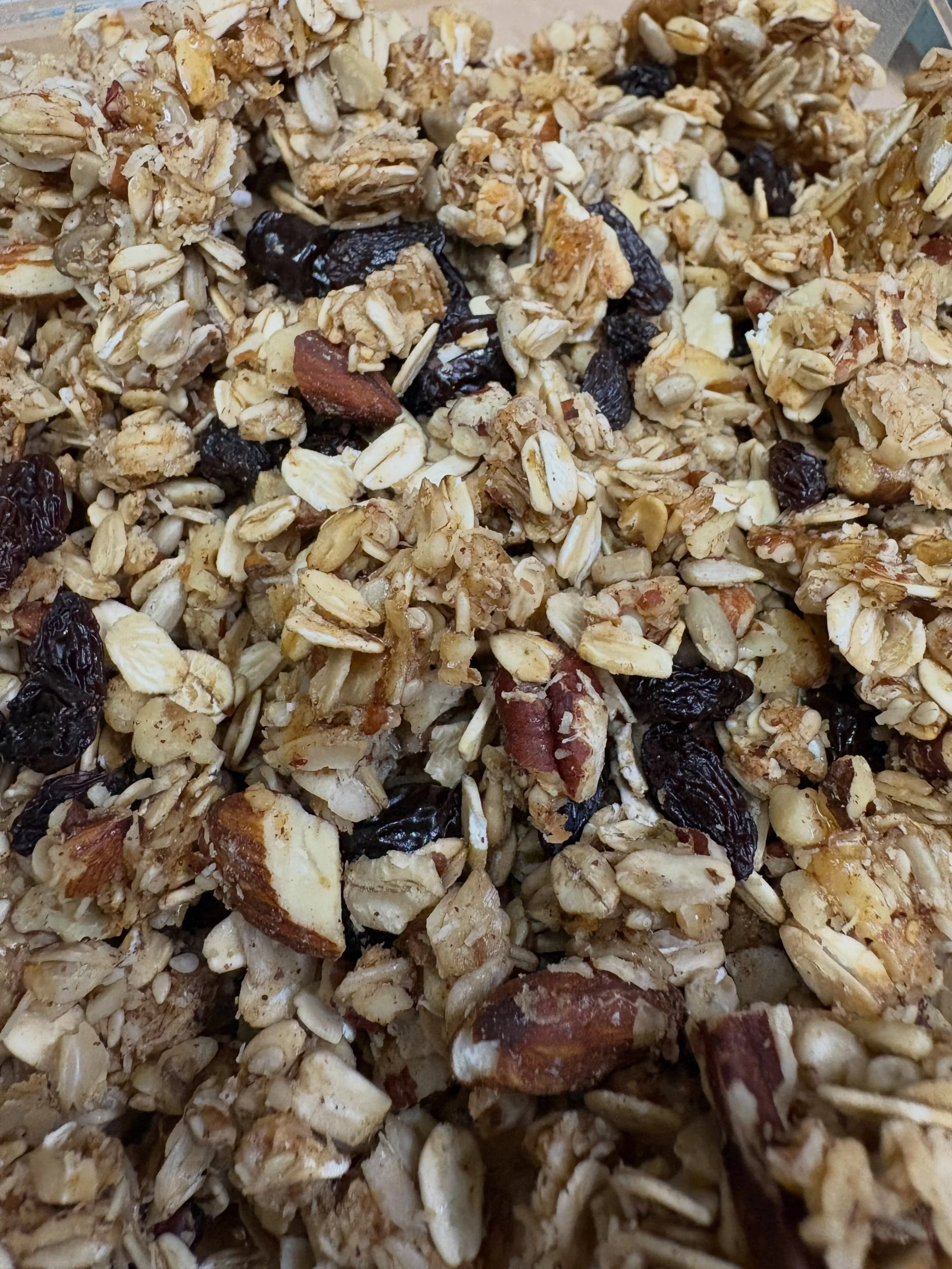 Getting too old for these all nighters. 😅🫠 1AM Granola. Custom batch, mix in your favs, a little bit of spice, EVOO, honey, and vanilla. 

#ivybakery #organic #bakery #granola #latenight