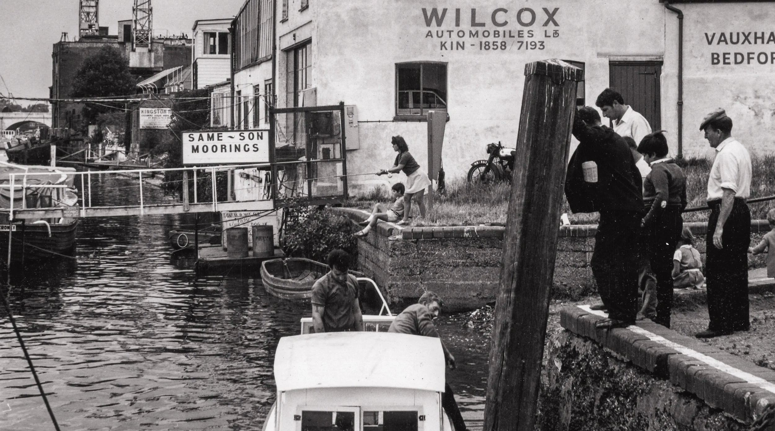 Kingston's riverfront near Fricker’s Eagle Wharf c1950