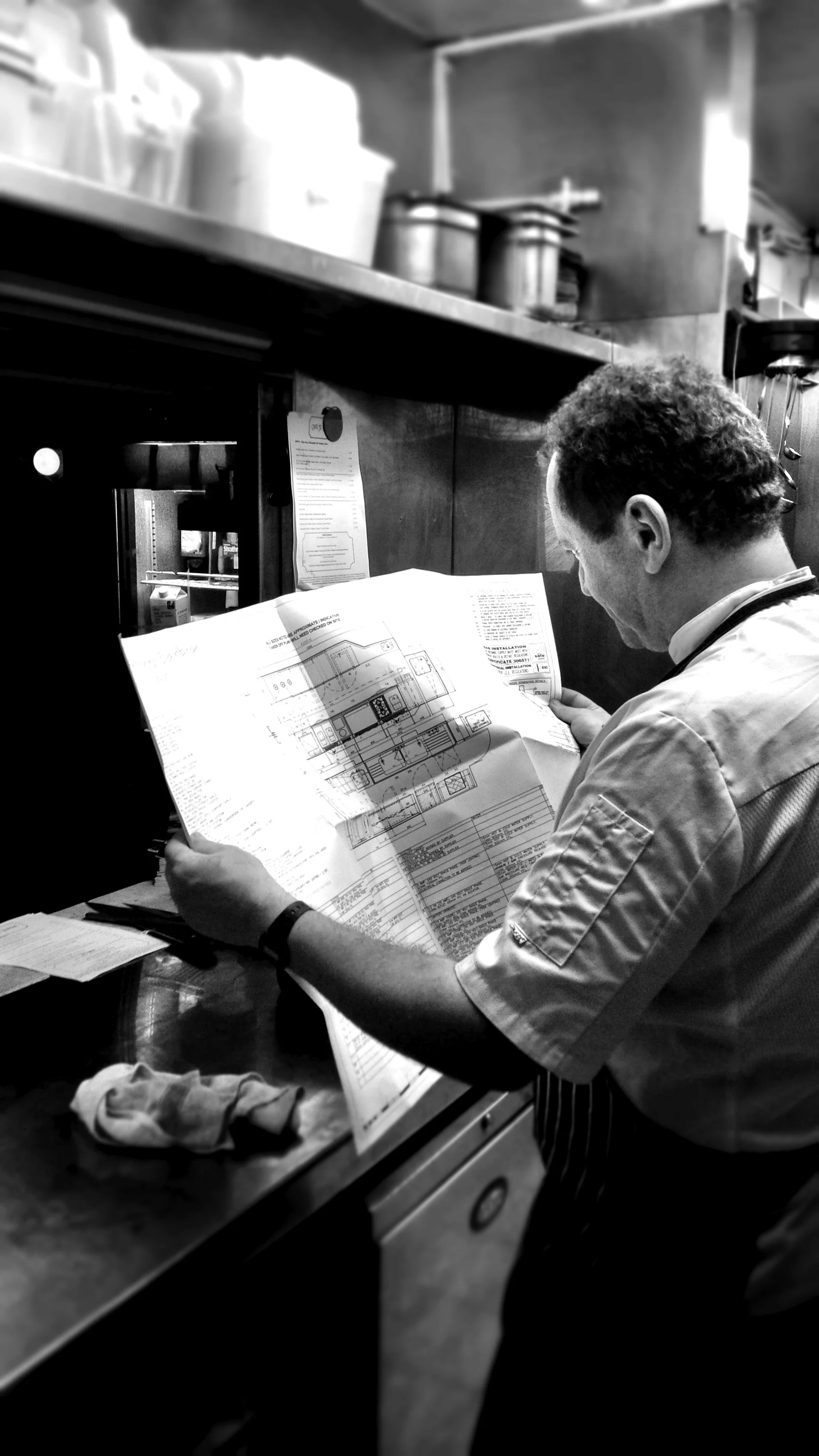 A chef with a plan.