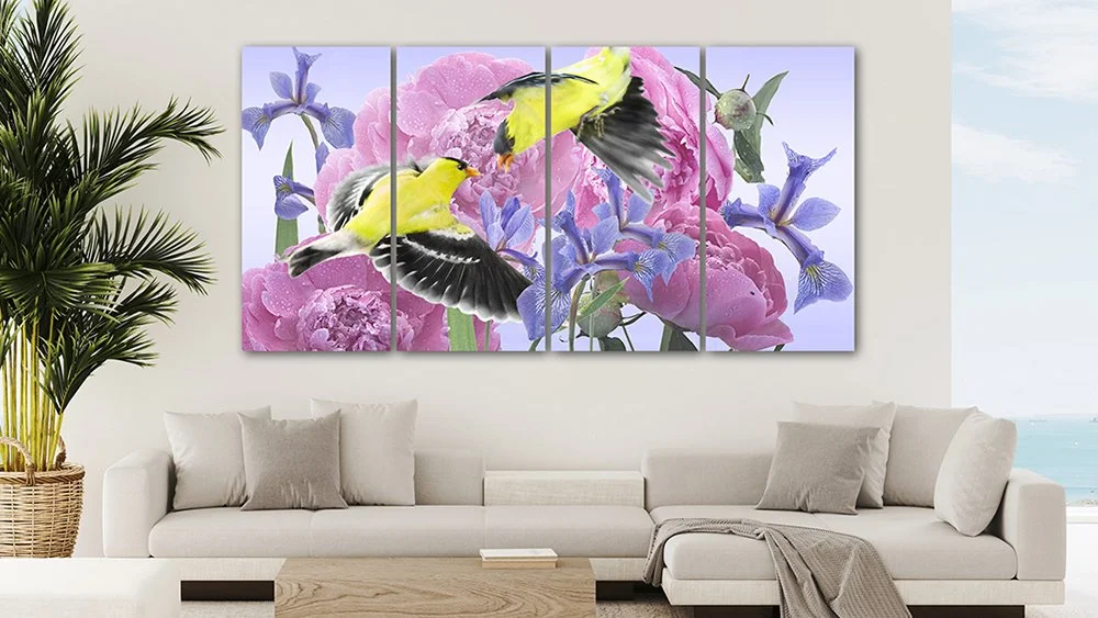   Impression sur Toile/Canvas Coton et Polyester 40”x72”/101cmx182cm  