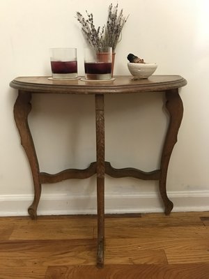 Half Moon Accent Table Real Good, Simplify Half Round Accent Table