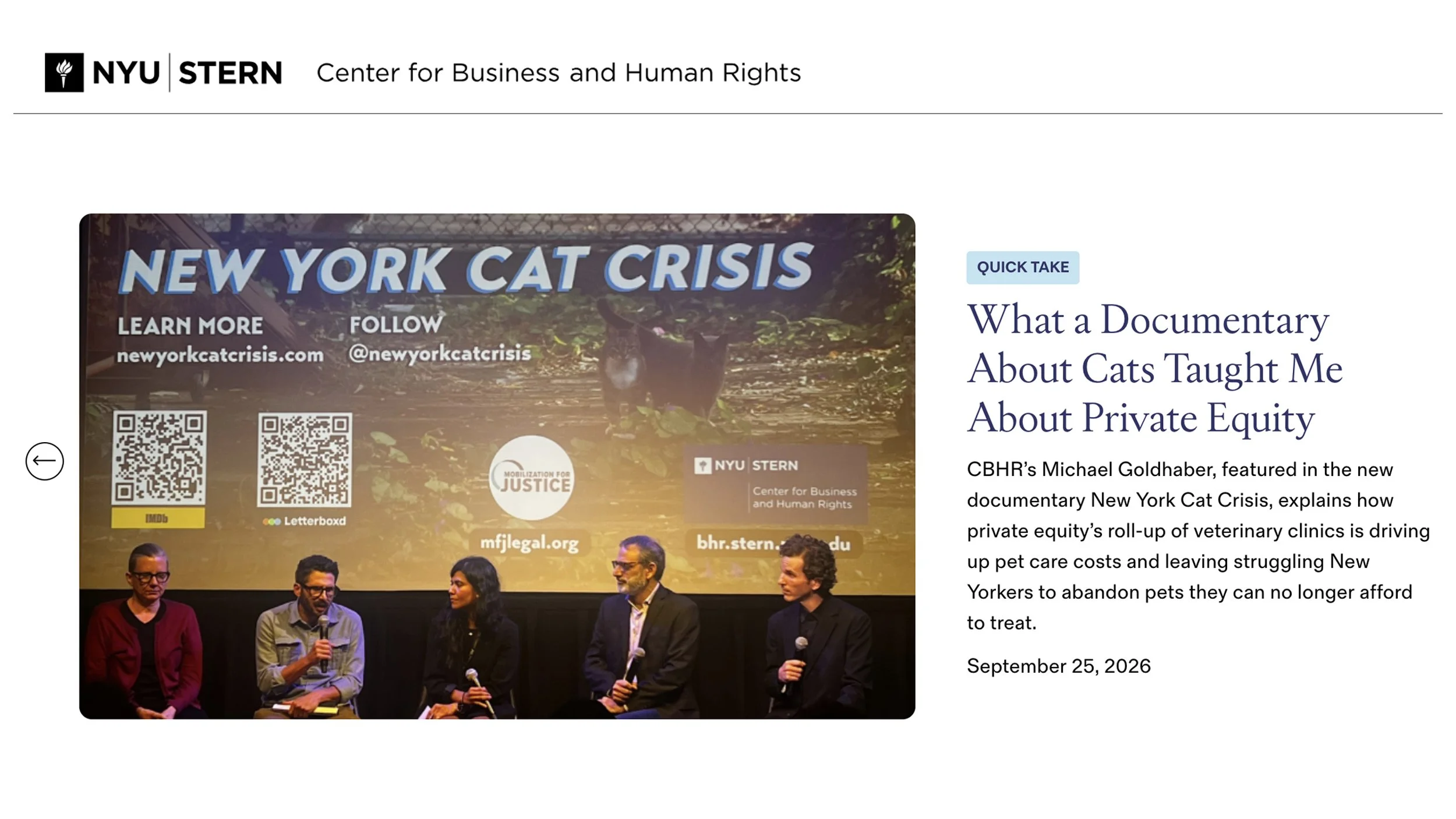 What a Documentary About Cats Taught Me About Private Equity 