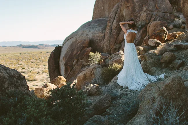Joshua Tree Bridal Portrait