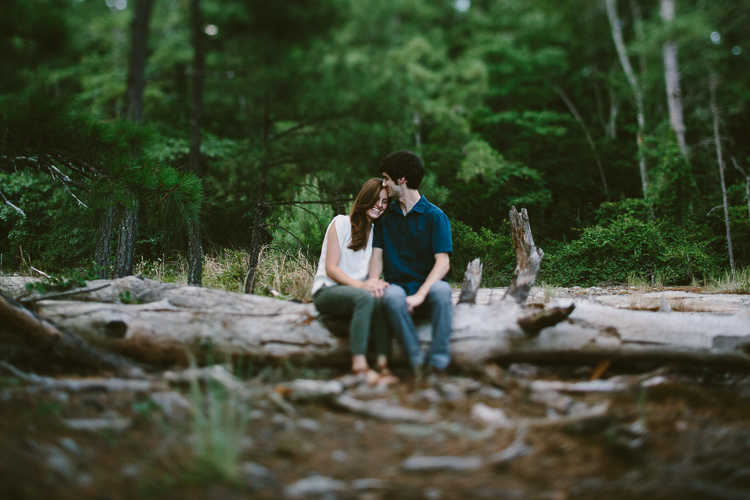 Engaged Couple on Arabia Mountain