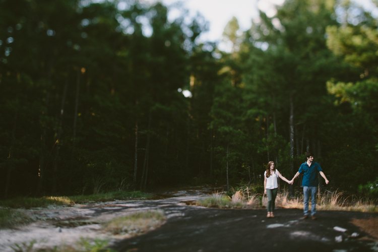 Couple Holding Hands on Arabia Mountain