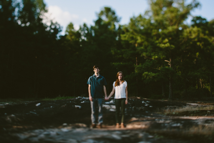 Couple Holding Hands on Arabia Mountain