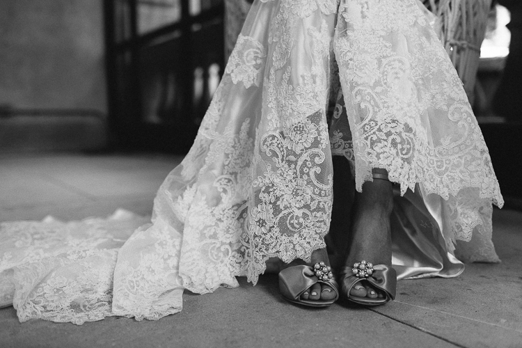 Southern Lace Wedding Dress with Shoes