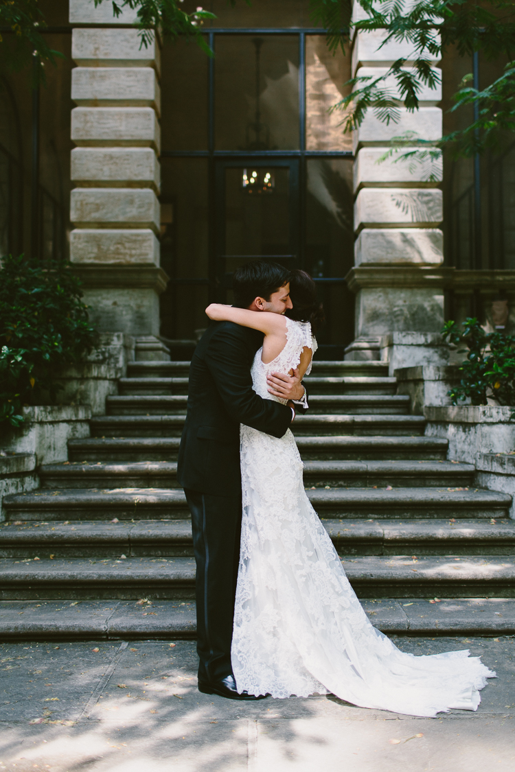 Bride and Groom's First Glance