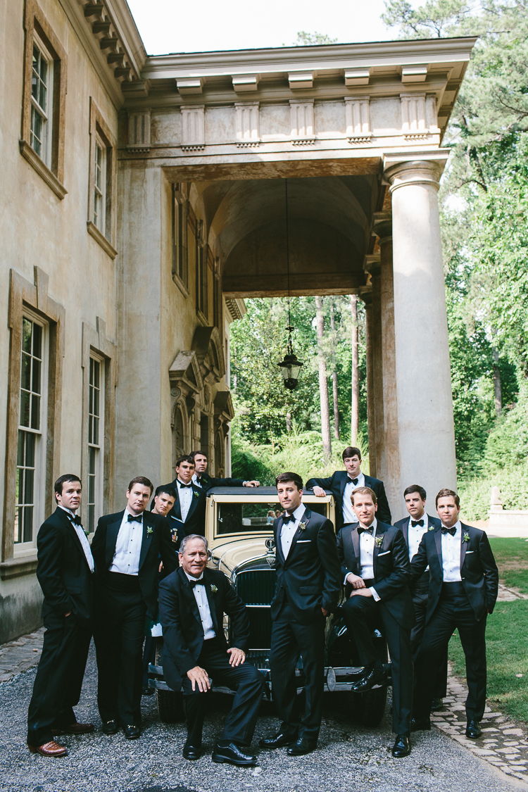 Groom and Groomsmen at Swan House